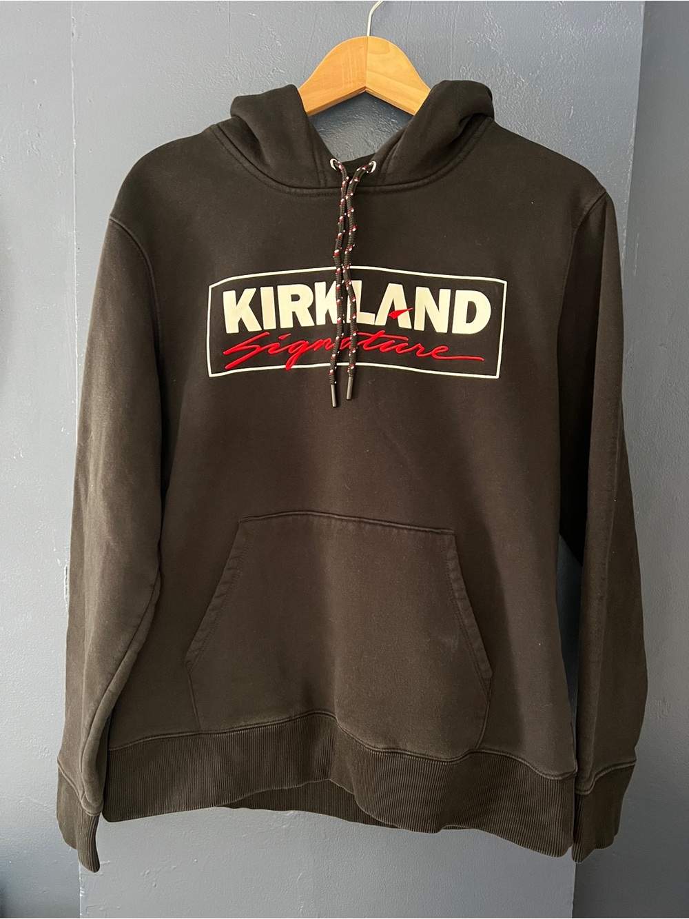 Kirkland Signature Black Hoodie Sweatshirt